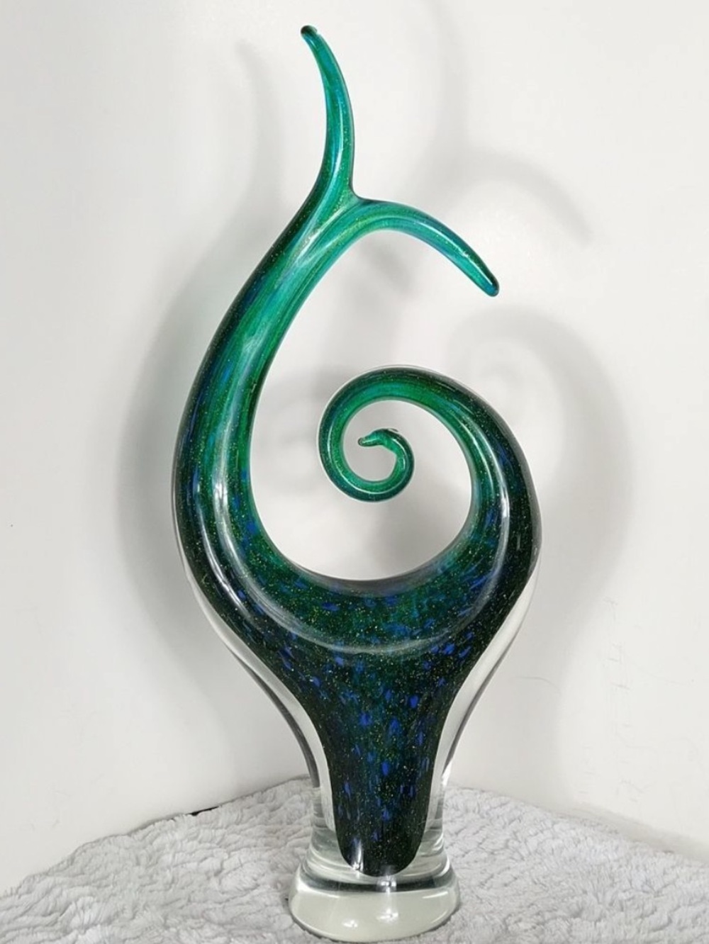 Murano Glass Sommerso Glass Sculpture
